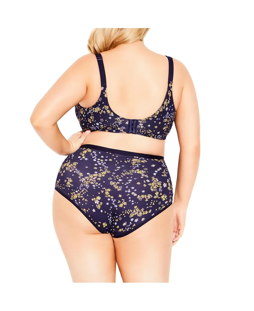 Avenue Plus Size Print Back Smoother Bra