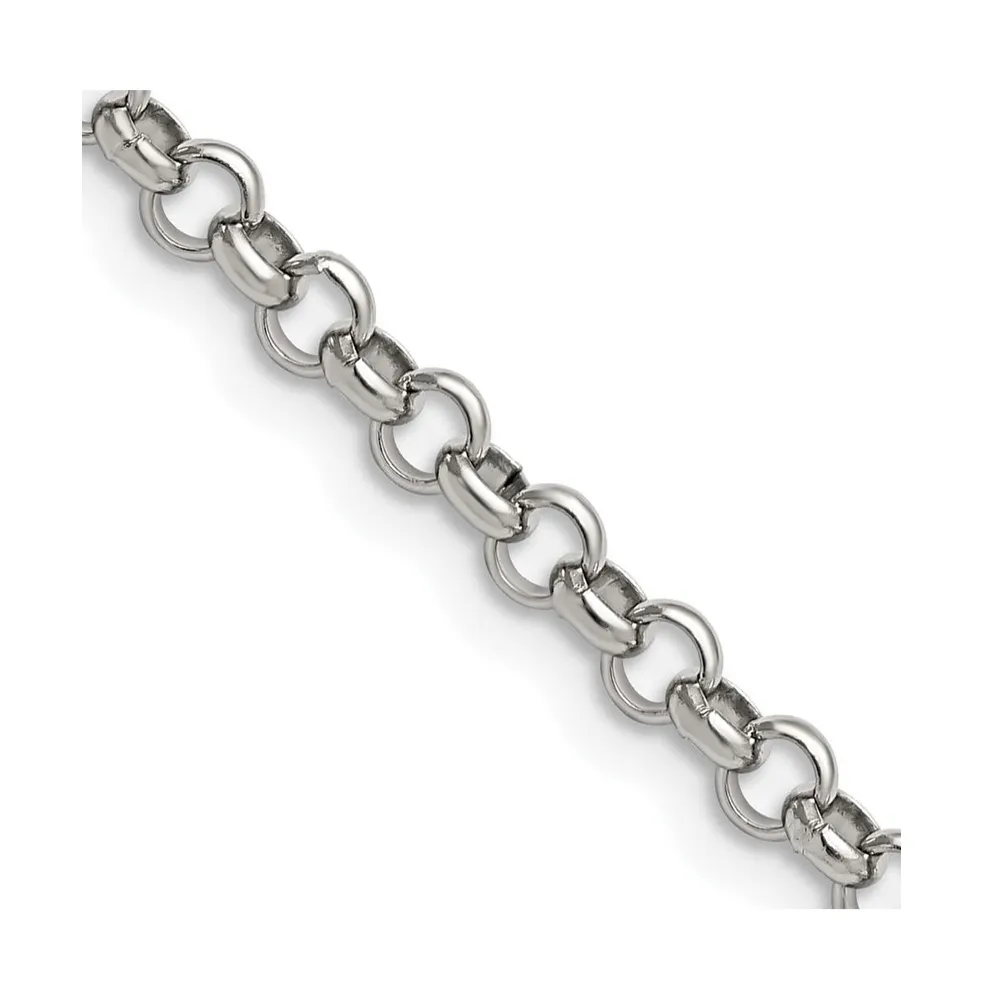 Chisel Stainless Steel Polished Rolo Chain Necklace