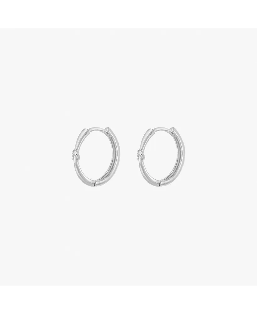 Bearfruit Jewelry Sterling Silver Hannah Tangled Hoop Earrings