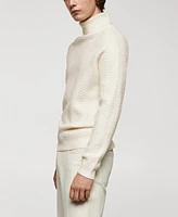 Mango Men's Twisted Turtleneck Sweater