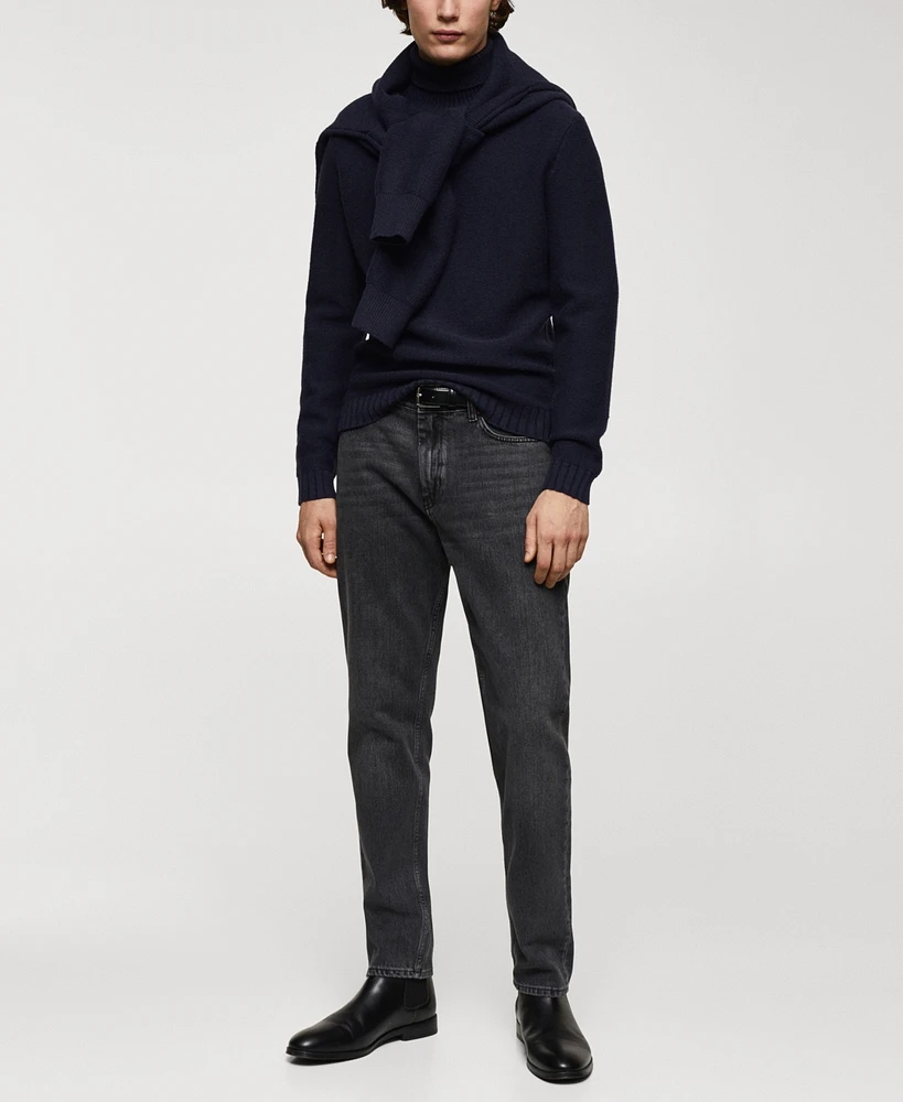 Mango Men's Turtleneck Knit Sweater