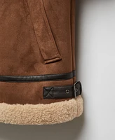 Mango Men's Shearling-Lined Jacket