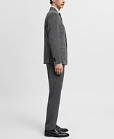 Mango Men's Stretch Fabric Slim-Fit Suit Pants