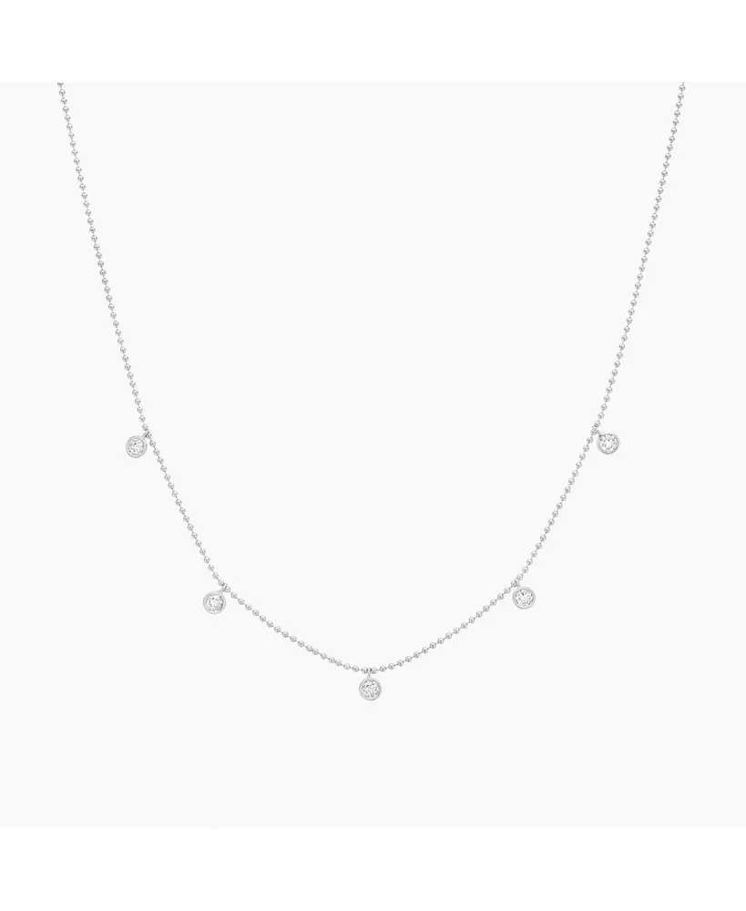 Bearfruit Jewelry Sterling Silver Callie Drop Pendant Necklace, 15"-17"