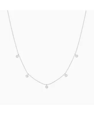 Bearfruit Jewelry Sterling Silver Callie Drop Pendant Necklace, 15"-17"