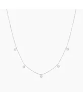 Bearfruit Jewelry Sterling Silver Callie Drop Pendant Necklace, 15"-17"