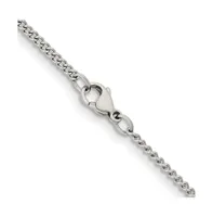 Chisel Stainless Steel Round Curb Chain Necklace