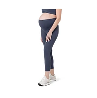 Ripe Maternity Tempo Active Crop Legging Blue Steel