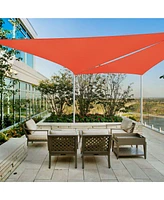 2 Pack 20 Ft 97% Uv Block Triangle Sun Shade Sail Canopy Outdoor Patio Lawn