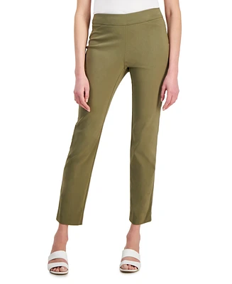 Jm Collection Petite Cambridge Stretch Slim-Leg Pants