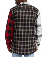 Reason Men's Split Flannel Long Sleeves Shirt