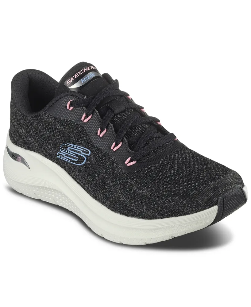 Skechers Go Flex Walk Shoes Women's 9.5 Black Gray Comfort Walking Sneakers