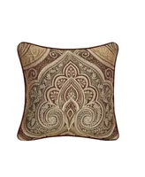 Five Queens Court Bordeaux Square Decorative Pillow, 20" x 20"