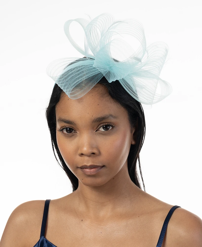 Bellissima Millinery Collection Women's Mixed Bow & Feather Fascinator