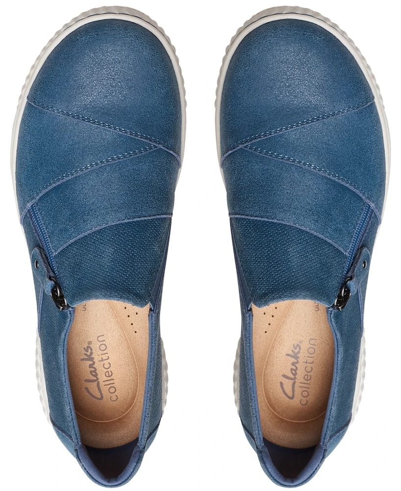 Clarks Women's Caroline Grace Side-Zip Comfort Flats