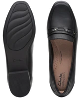 Clarks Women's Juliet Bay Woven-Strap Loafer Flats