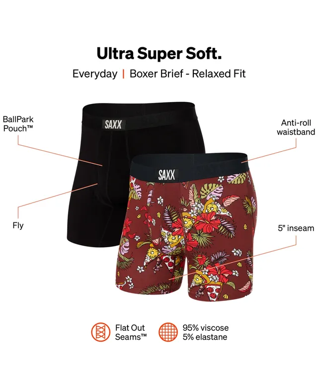 Saxx Men's Ultra Super Soft 2-Pk. Relaxed-Fit Moisture-Wicking