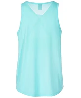 Id Ideology Big Girls Breezy Knit Waves Layered-Look Tank Top, Created for Macy's