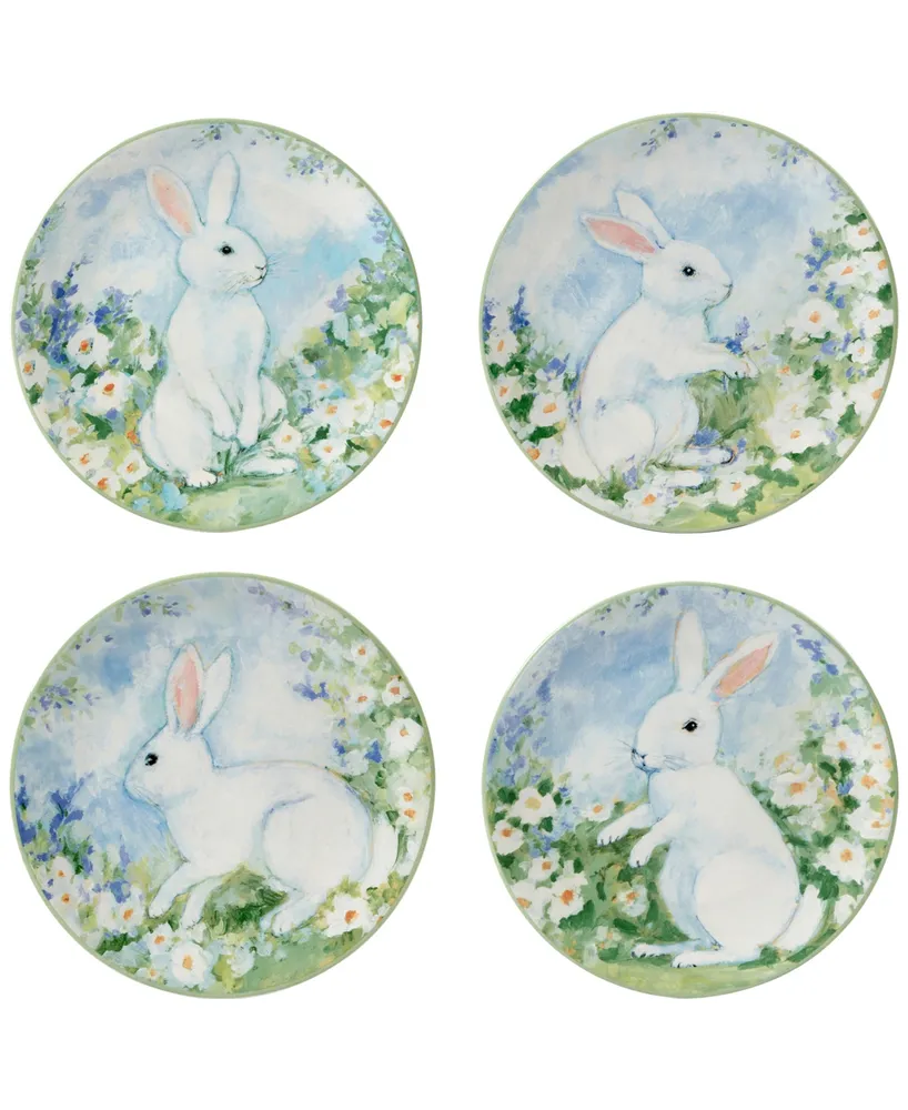 Certified International Easter Morning Dessert Plates, Set of 4