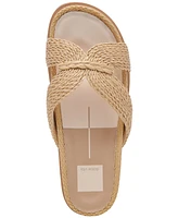 Dolce Vita Women's Selda Raffia Slide Footbed Sandals