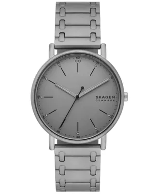 Skagen Men's Signatur Three Hand Gray Stainless Steel Watch 40mm