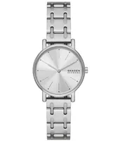 Skagen Women's Signatur Lille Two Hand Silver-Tone Stainless Steel Watch 30mm