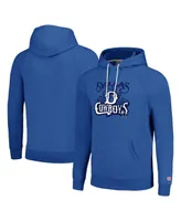 Men's and Women's Homage Royal Dallas Cowboys Hyperlocal Raglan Pullover Hoodie