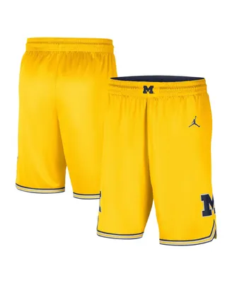 Men's Nike Maize Michigan Wolverines Limited Performance Basketball Shorts