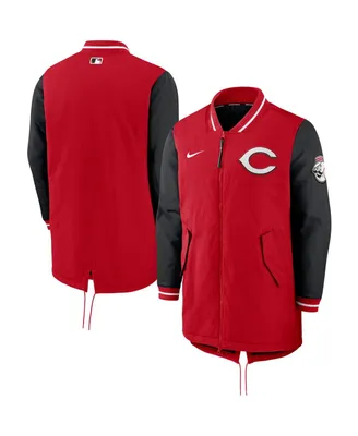 Men's Nike Red Cincinnati Reds Dugout Performance Full-Zip Jacket