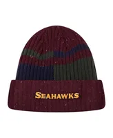 Men's Pro Standard Burgundy Seattle Seahawks Speckled Cuffed Knit Hat