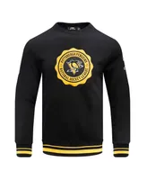 Men's Pro Standard Black Pittsburgh Penguins Crest Emblem Pullover Sweatshirt