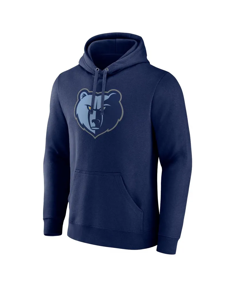 Men's Fanatics Navy Memphis Grizzlies Primary Logo Pullover Hoodie
