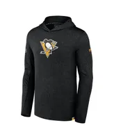 Men's Fanatics Black Pittsburgh Penguins Authentic Pro Lightweight Pullover Hoodie