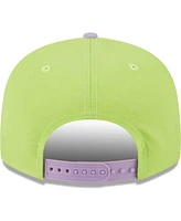 Men's New Era Neon Green, Lavender Philadelphia Eagles Two-Tone Color Pack 9FIFTY Snapback Hat