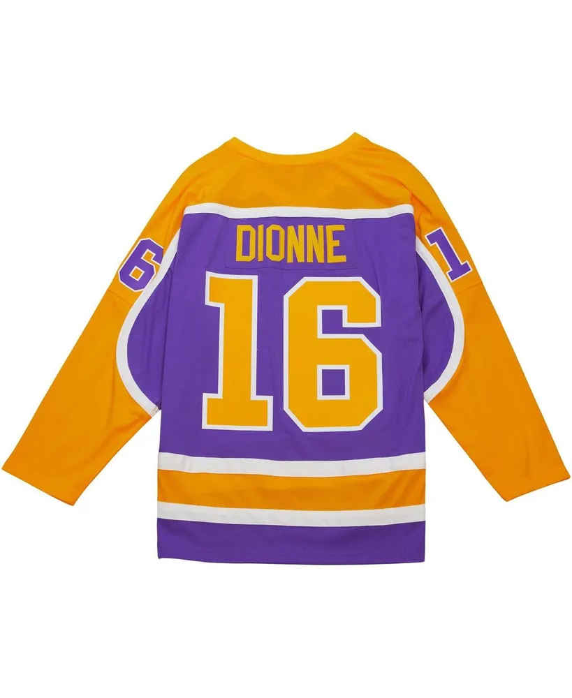 Men's Mitchell & Ness Marcel Dionne Purple Los Angeles Kings 1980/81 Blue Line Player Jersey