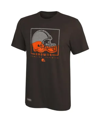 Men's Brown Cleveland Browns Combine Authentic Clutch T-shirt