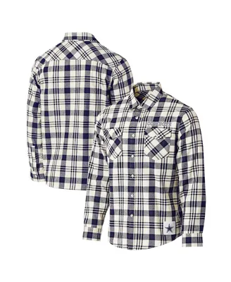 Men's Nfl x Darius Rucker Collection by Fanatics Tan Atlanta Falcons Western Full-Snap Shirt