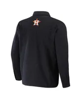 Men's Darius Rucker Collection by Fanatics Black Houston Astros Ringstop Full-Snap Shacket