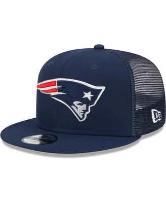 Youth Boys New Era Navy New England Patriots Main Trucker 9FIFTY Snapback Hat