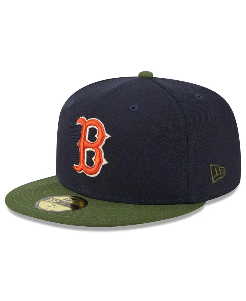 Men's New Era Navy Boston Red Sox Sprouted 59FIFTY Fitted Hat