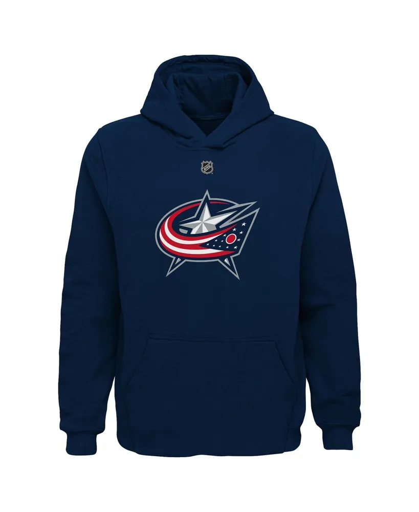 Big Boys Johnny Gaudreau Navy Columbus Blue Jackets Player Name and Number Hoodie