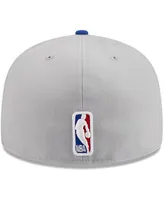 Men's New Era Gray, Royal Golden State Warriors Tip-Off Two-Tone 59FIFTY Fitted Hat