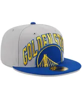 Men's New Era Gray, Royal Golden State Warriors Tip-Off Two-Tone 59FIFTY Fitted Hat