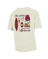 Men's Comfortwash Cream Oklahoma Sooners Camping Trip T-shirt