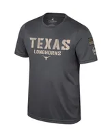 Men's Colosseum Charcoal Texas Longhorns Oht Military-Inspired Appreciation T-shirt