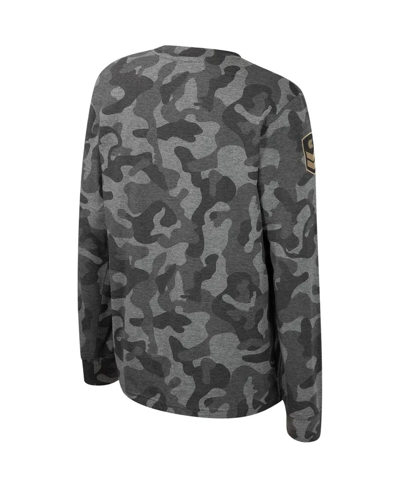 Big Boys Colosseum Camo Penn State Nittany Lions Oht Military-Inspired Appreciation Dark Star Long Sleeve T-shirt