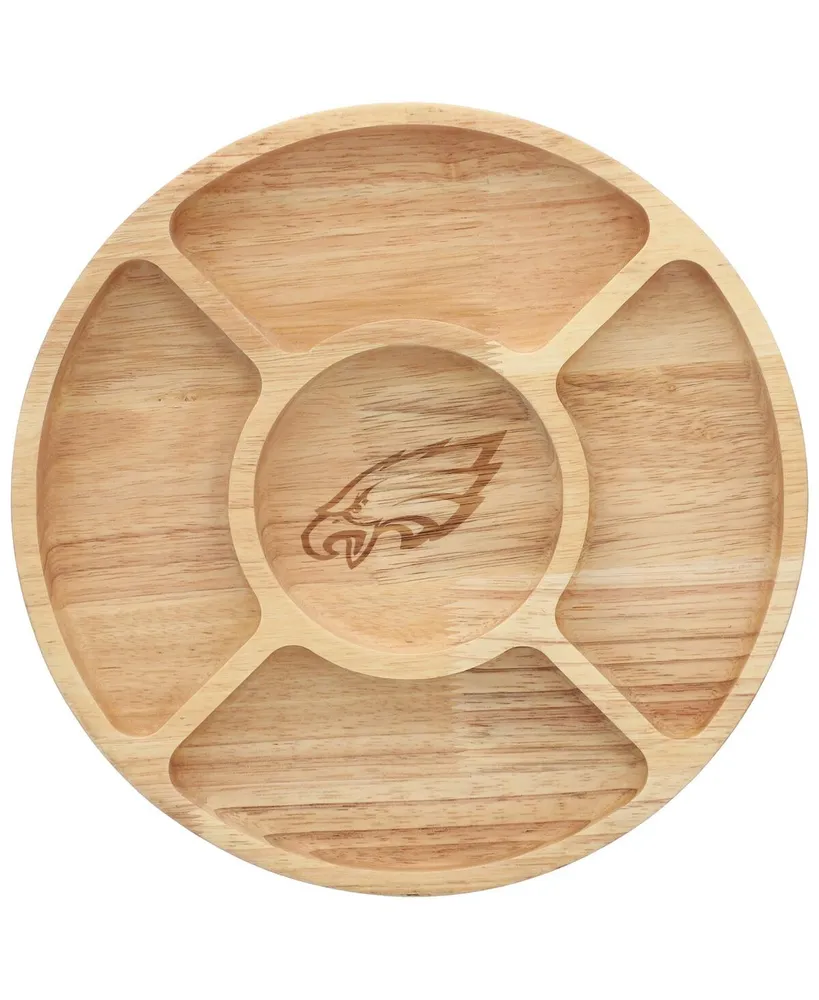 The Memory Company Philadelphia Eagles Wood Chip and Dip Serving Tray