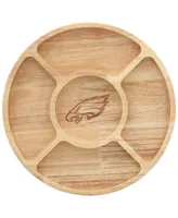 The Memory Company Philadelphia Eagles Wood Chip and Dip Serving Tray
