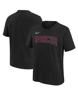 Big Boys Nike Black Arizona Diamondbacks Wordmark T-shirt