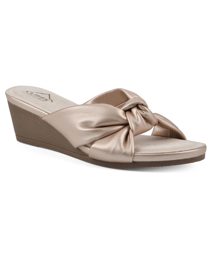 Cliffs by White Mountain Women's Candie Wedge Sandal